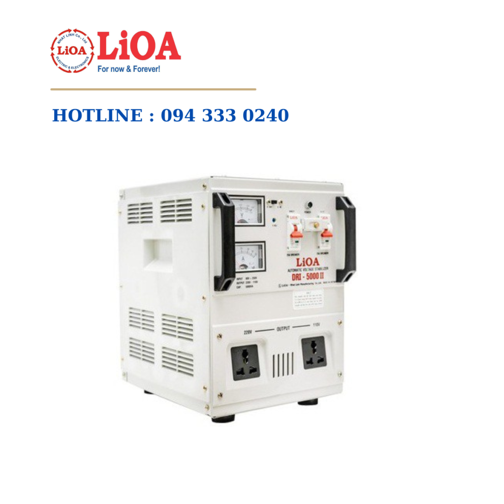 Đặc tính kỹ thuật ổn áp lioa DRI-5000