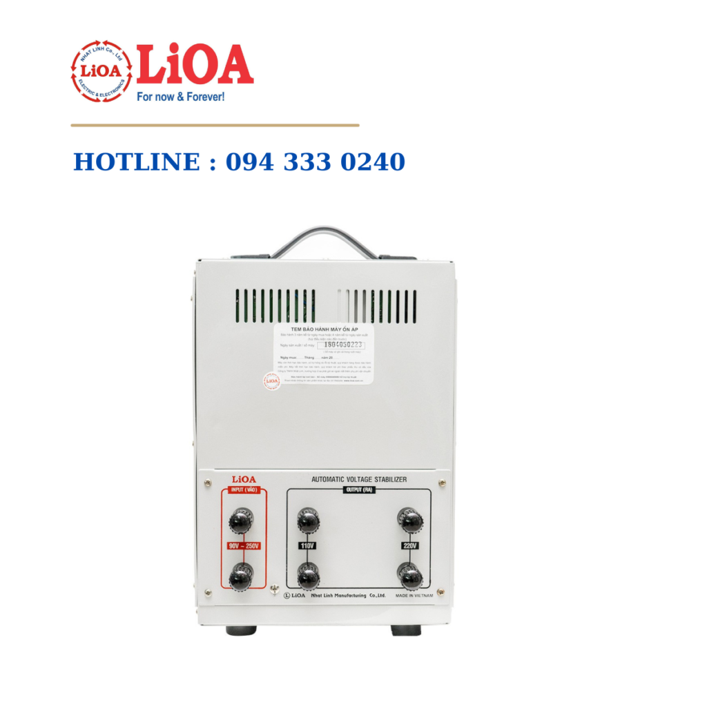 Nên mua ổn áp Lioa DRI-10000 tại Công ty Nhật Linh
